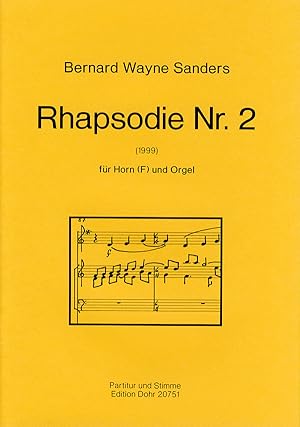 Bild des Verkufers fr Rhapsodie Nr. 2 fr Horn (F) und Orgel (1999) zum Verkauf von Verlag Christoph Dohr