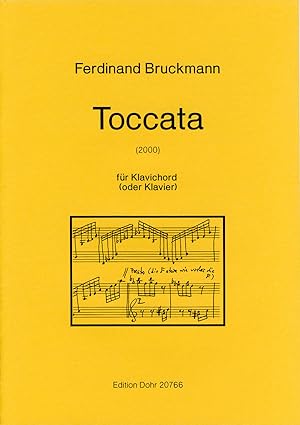 Bild des Verkufers fr Toccata fr Klavichord (oder Klavier) (2000) zum Verkauf von Verlag Christoph Dohr