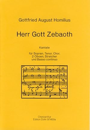 Bild des Verkufers fr Herr Gott Zebaoth -Kantate fr Sopran, Tenor, Chor, 2 Oboen, Streicher und Basso continuo- zum Verkauf von Verlag Christoph Dohr