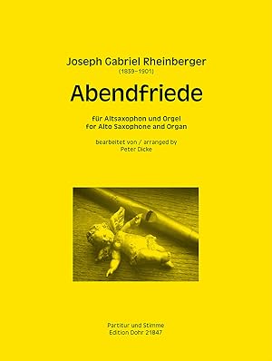 Bild des Verkufers fr Abendfriede op. 156, Nr. 10 (fr Altsaxophon und Orgel) zum Verkauf von Verlag Christoph Dohr