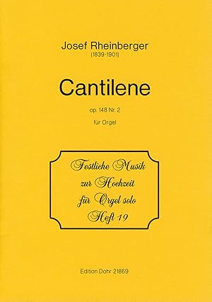 Bild des Verkufers fr Cantilne fr Orgel op. 148,2 (aus der Orgelsonate Nr. 11 d-Moll) zum Verkauf von Verlag Christoph Dohr