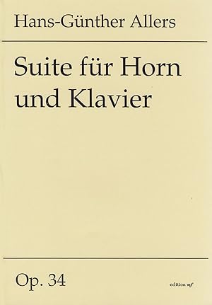 Bild des Verkufers fr Suite fr Horn und Klavier op. 34 (1985) zum Verkauf von Verlag Christoph Dohr