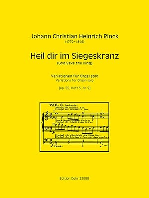 Bild des Verkufers fr Heil dir im Siegeskranz (God Save the King) op. 55,5 -Variationen fr Orgel- zum Verkauf von Verlag Christoph Dohr