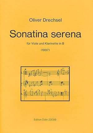 Bild des Verkufers fr Sonatina serena fr Viola und Klarinette in B op. 26 (1997) zum Verkauf von Verlag Christoph Dohr