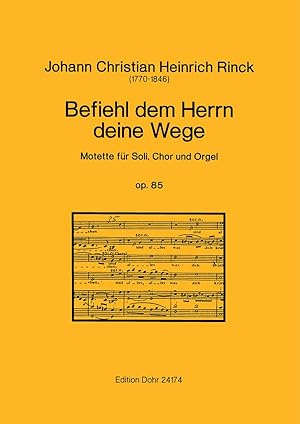Bild des Verkufers fr Befiehl dem Herrn deine Wege op. 85 -Motette fr Soli, Chor und Orgel- zum Verkauf von Verlag Christoph Dohr