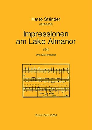 Bild des Verkufers fr Impressionen am Lake Almanor (1981) -Drei Klavierstcke- zum Verkauf von Verlag Christoph Dohr