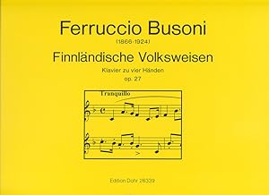 Bild des Verkufers fr Finnlndische Volksweisen fr Klavier zu vier Hnden op. 27 zum Verkauf von Verlag Christoph Dohr