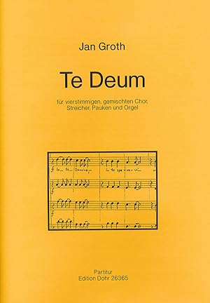 Image du vendeur pour Te Deum fr vierstimmigen gem. Chor, Streicher, Pauken und Orgel mis en vente par Verlag Christoph Dohr