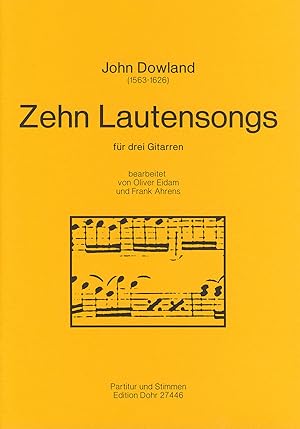 Seller image for Zehn Lautensongs (fr Gitarren-Trio) for sale by Verlag Christoph Dohr