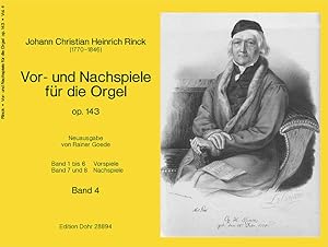 Image du vendeur pour Vor- und Nachspiele fr die Orgel op. 143 -Band 4 (Nr. 111-141)- mis en vente par Verlag Christoph Dohr
