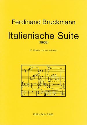 Bild des Verkufers fr Italienische Suite fr Klavier zu vier Hnden (1968) zum Verkauf von Verlag Christoph Dohr