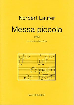 Seller image for Messa piccola fr dreistimmigen Chor (1992) for sale by Verlag Christoph Dohr