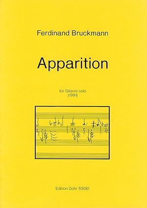 Bild des Verkufers fr Apparition fr Gitarre solo (1991) zum Verkauf von Verlag Christoph Dohr