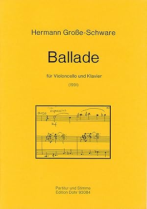 Ballade für Violoncello und Klavier (1991)