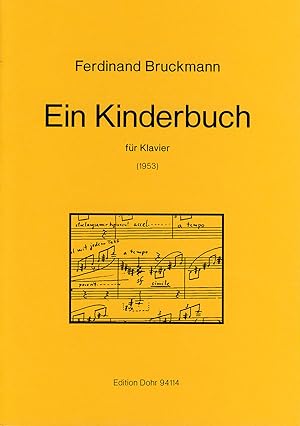Bild des Verkufers fr Ein Kinderbuch fr Klavier (1953) zum Verkauf von Verlag Christoph Dohr