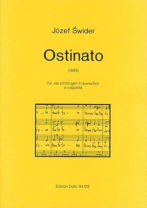 Bild des Verkufers fr Ostinato fr vierstimmigen Frauenchor a cappella (1989) zum Verkauf von Verlag Christoph Dohr