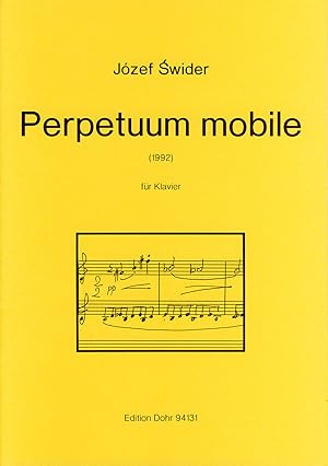 Bild des Verkufers fr Perpetuum mobile fr Klavier (1992) zum Verkauf von Verlag Christoph Dohr