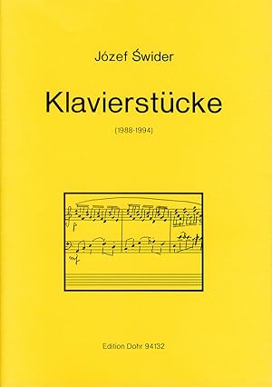 Bild des Verkufers fr Klavierstcke (1988-1994) zum Verkauf von Verlag Christoph Dohr