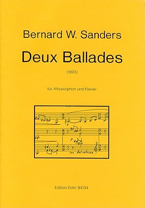 Bild des Verkufers fr Deux Ballades fr Altsaxophon und Klavier (1993) zum Verkauf von Verlag Christoph Dohr