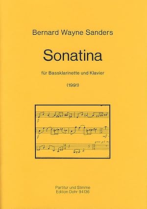 Bild des Verkufers fr Sonatina fr Bassklarinette und Klavier (1991) zum Verkauf von Verlag Christoph Dohr