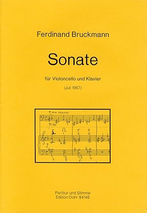 Bild des Verkufers fr Sonate fr Violoncello und Klavier (1967) zum Verkauf von Verlag Christoph Dohr