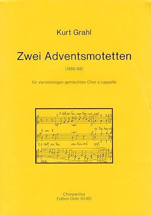 Bild des Verkufers fr Zwei Motetten zur Adventszeit fr vierstimmigen gemischten Chor a cappella (1986/88) zum Verkauf von Verlag Christoph Dohr