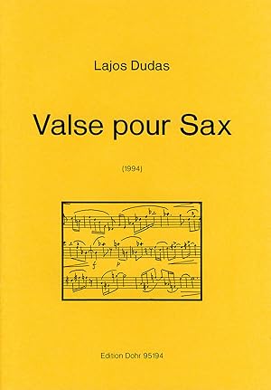 Bild des Verkufers fr Valse pour Sax (1994) zum Verkauf von Verlag Christoph Dohr