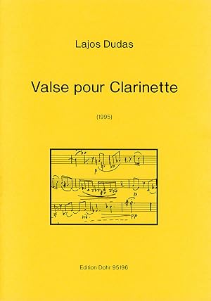 Bild des Verkufers fr Valse pour Clarinette (1995) zum Verkauf von Verlag Christoph Dohr