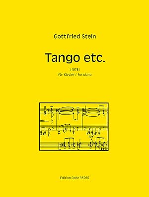 Bild des Verkufers fr Tango etc. fr Klavier (1978/1994) zum Verkauf von Verlag Christoph Dohr