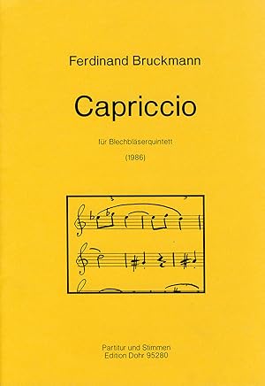 Bild des Verkufers fr Capriccio fr Blechblserquintett (1986) zum Verkauf von Verlag Christoph Dohr
