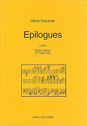 Bild des Verkufers fr Epilogues op. 14 (1994) -Sieben Stcke fr Fagott solo- zum Verkauf von Verlag Christoph Dohr