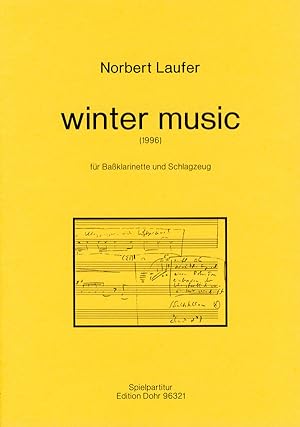 Seller image for winter music fr Bassklarinette und Schlagzeug (1996) for sale by Verlag Christoph Dohr