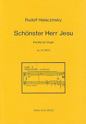 Schönster Herr Jesu op. 34 (1964) -Partita für Orgel-