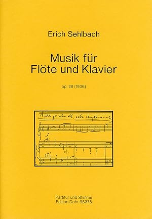 Bild des Verkufers fr Musik fr Flte und Klavier op. 28 (1936) zum Verkauf von Verlag Christoph Dohr