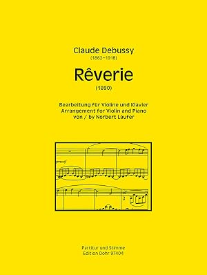 Seller image for Reverie (1890) (fr Violine und Klavier) for sale by Verlag Christoph Dohr