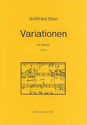 Bild des Verkufers fr Variationen fr Klavier (1979) zum Verkauf von Verlag Christoph Dohr