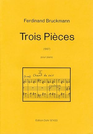 Bild des Verkufers fr Trois Pices pour piano (1997) zum Verkauf von Verlag Christoph Dohr