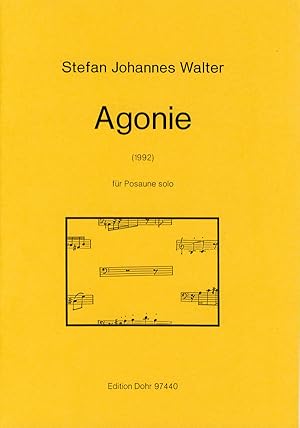 Imagen del vendedor de Agonie fr Posaune solo (1992) a la venta por Verlag Christoph Dohr