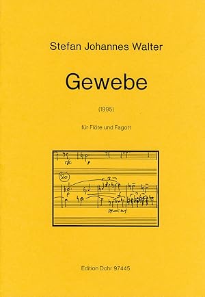 Bild des Verkufers fr Gewebe fr Flte und Fagott (1995) zum Verkauf von Verlag Christoph Dohr