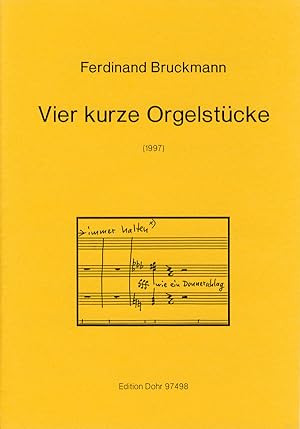 Bild des Verkufers fr Vier kurze Orgelstcke (1997) zum Verkauf von Verlag Christoph Dohr