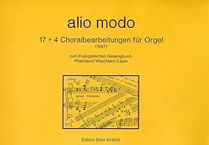 Bild des Verkufers fr alio modo (1997) -17 + 4 Choralbearbeitungen fr Orgel zum evangelischen Gesangbuch Rheinland/Westfalen/Lippe- zum Verkauf von Verlag Christoph Dohr