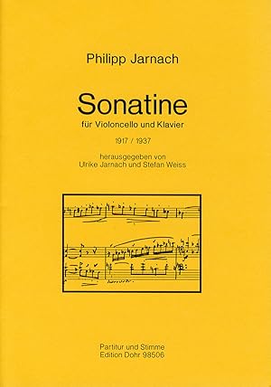 Image du vendeur pour Sonatine fr Violoncello und Klavier (1917/1937) mis en vente par Verlag Christoph Dohr