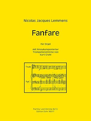 Bild des Verkufers fr Fanfare (fr Orgel mit hinzukomponierterTrompetenstimme) zum Verkauf von Verlag Christoph Dohr