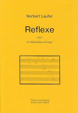 Seller image for Reflexe fr Altblockflte und Orgel (1997) for sale by Verlag Christoph Dohr