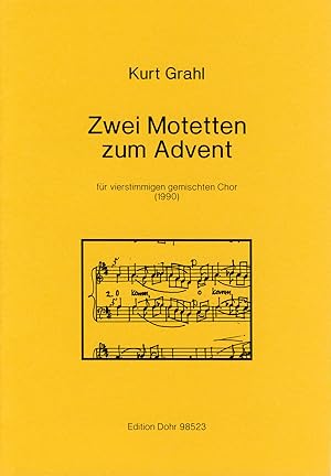 Bild des Verkufers fr Zwei Motetten zum Advent fr vierstimmigen gemischten Chor (1990) zum Verkauf von Verlag Christoph Dohr