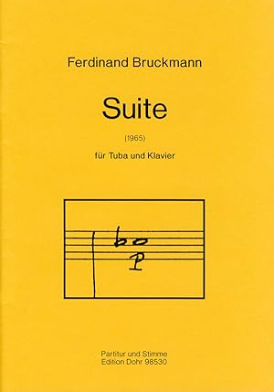 Bild des Verkufers fr Suite fr Tuba und Klavier (1965) zum Verkauf von Verlag Christoph Dohr