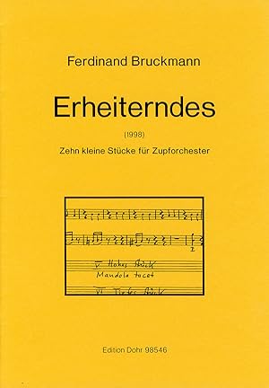 Bild des Verkufers fr Erheiterndes (1998) -Zehn kleine Stcke fr Zupforchester- zum Verkauf von Verlag Christoph Dohr