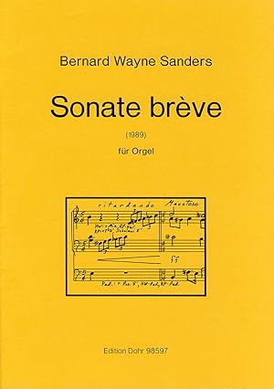 Bild des Verkufers fr Sonate brve fr Orgel (1989) zum Verkauf von Verlag Christoph Dohr