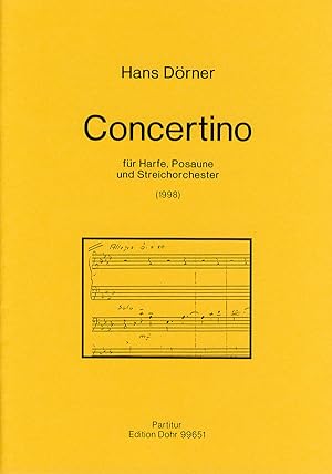Seller image for Concertino fr Harfe, Posaune und Streichorchester (1998) for sale by Verlag Christoph Dohr