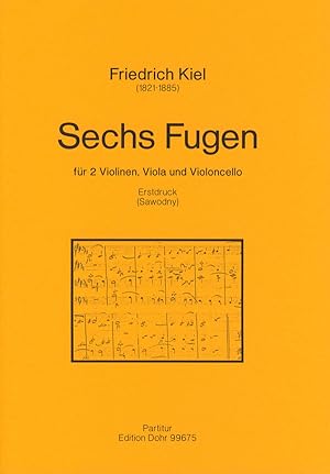 Bild des Verkufers fr Sechs Fugen fr Streichquartett (1845) zum Verkauf von Verlag Christoph Dohr